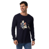 Cat Reading Book Japanese Ukiyo-e Unisex Long Sleeve Tee -