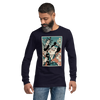 Samurai Voice Actor Japanese Ukiyo-e Unisex Long Sleeve Tee 1