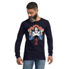 Samurai Barber Japanese Ukiyo-e Unisex Long Sleeve Tee - Samurai Original