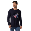 Samurai & Geisha Figure Skating Japanese Ukiyo-e Unisex Long Sleeve Tee - Samurai Original