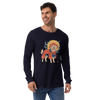 Golden Retriever Japanese Ukiyo-e Unisex Long Sleeve Tee -