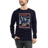 Samurai DJ Music Ukiyo-e Unisex Long Sleeve Tee 7