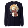 Samurai Dog Akita Best Friend Ukiyo-e Unisex Long Sleeve Tee