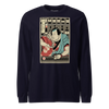 Samurai Bartender Wine Ukiyo-e Unisex Long Sleeve Tee