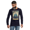 Samurai Meditation Yoga Japanese Ukiyo-e Unisex Long Sleeve Tee