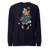 Samurai Golf Player Ukiyo-e Unisex Long Sleeve Tee