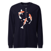 Koi Fish Japanese Ukiyo-e Unisex Long Sleeve Tee 2