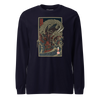 Samurai vs Dragon Warrior Ukiyo-e Unisex Long Sleeve Tee