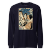 Samurai Painter Artist Ukiyo-e Unisex Long Sleeve Tee