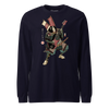 Samurai Bassist Player 7 Music Ukiyo-e Unisex Long Sleeve Tee