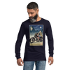 Samurai Chopper Motorcycle Ukiyo-e Unisex Long Sleeve Tee