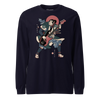 Samurai Bassist Player 4 Music Ukiyo-e Unisex Long Sleeve Tee