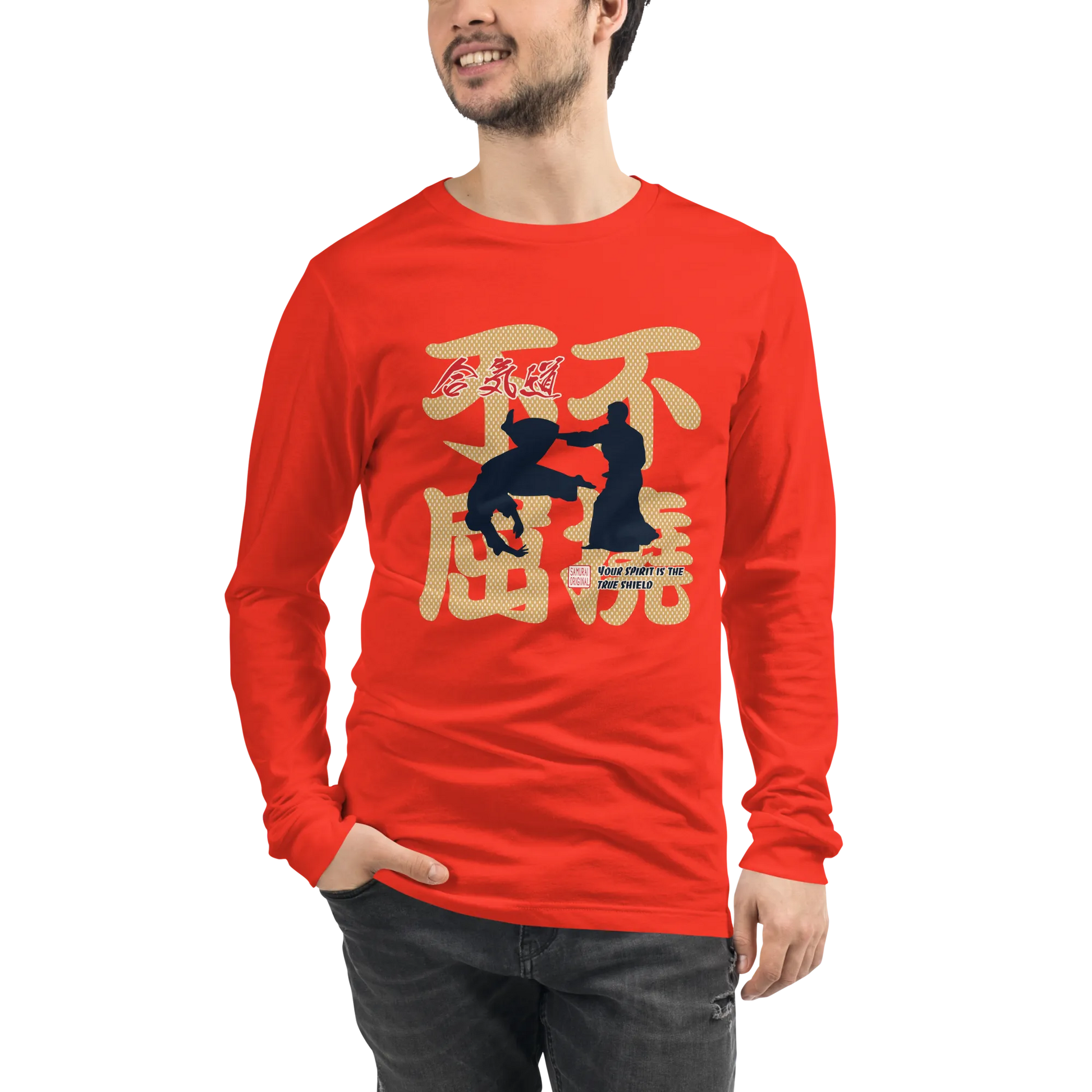 Aikido Japanese Ukiyo-e Unisex Long Sleeve Tee -