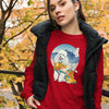 Poodle Dog Japanese Ukiyo-e Unisex Long Sleeve Tee - Samurai Original