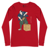 Samurai Beekeepers Ukiyo-e Unisex Long Sleeve Tee - Red / S