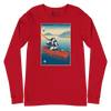 Samurai Kayaking Ukiyo-e Unisex Long Sleeve Tee