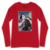 Samurai Harmonica Player Music Ukiyo-e Unisex Long Sleeve Tee - Red / S