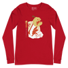 Halloween Pumpkin Japanese Ukiyo-e Unisex Long Sleeve Tee - Red / S