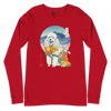 Poodle Dog Japanese Ukiyo-e Unisex Long Sleeve Tee - Samurai Original