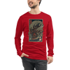 Samurai vs Dragon Warrior Ukiyo-e Unisex Long Sleeve Tee