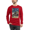 Samurai Chopper Motorcycle Ukiyo-e Unisex Long Sleeve Tee