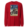 Samurai Chopper Motorcycle Ukiyo-e Unisex Long Sleeve Tee