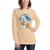 Poodle Dog Japanese Ukiyo-e Unisex Long Sleeve Tee - Samurai Original