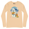 Poodle Dog Japanese Ukiyo-e Unisex Long Sleeve Tee - Samurai Original