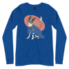 Boston Terrier Funny Dog Japanese Ukiyo-e Unisex Long Sleeve Tee 2 - True Royal / S