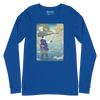 Samurai Fly Fishing Japanese Ukiyo-e Unisex Long Sleeve Tee - Samurai Original