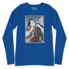 Samurai Harmonica Player Music Ukiyo-e Unisex Long Sleeve Tee - True Royal / S