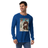 Samurai Hunts Sasquatch Japanese Ukiyo-e Unisex Long Sleeve Tee -