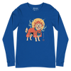 Golden Retriever Japanese Ukiyo-e Unisex Long Sleeve Tee - True Royal / S