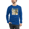 Samurai Pickleball Japanese Ukiyo-e Unisex Long Sleeve Tee 3