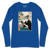 Samurai Reading Books Japanese Ukiyo-e Unisex Long Sleeve Tee 2