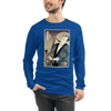 Samuai Saxophone Music Japanese Ukiyo-e Unisex Long Sleeve Tee