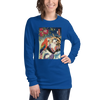 Samuai Saxophone Music Japanese Ukiyo-e Unisex Long Sleeve Tee