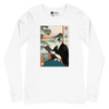 Samurai Reading Books Japanese Ukiyo-e Unisex Long Sleeve Tee 2