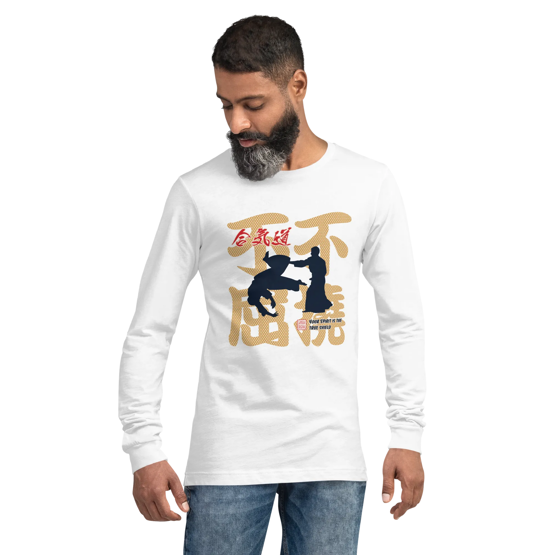 Aikido Japanese Ukiyo-e Unisex Long Sleeve Tee -