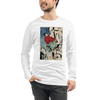 Samurai Rock Climbing Extreme Sport Ukiyo-e Unisex Long Sleeve Tee