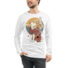 Samurai Dog Akita Best Friend Ukiyo-e Unisex Long Sleeve Tee