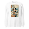 Samurai Save Water Drink Beer Ukiyo-e Funny Saying Unisex Long Sleeve Tee