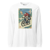 Samurai Mountain Bike Ukiyo-e Unisex Long Sleeve Tee