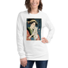 Geisha and Cat 1 Ukiyo-e Unisex Long Sleeve Tee