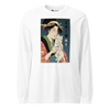 Geisha and Cat 1 Ukiyo-e Unisex Long Sleeve Tee