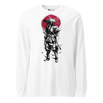 Samurai Ronin Sumi-e Japanese Ink Painting Unisex Long Sleeve Tee