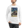 Samurai Chopper Motorcycle Ukiyo-e Unisex Long Sleeve Tee