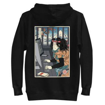 Samurai Programmer 3 Computer Science Ukiyo-e Unisex Hoodie