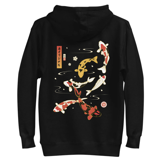 Koi Fish Japanese Ukiyo-e Unisex Hoodie