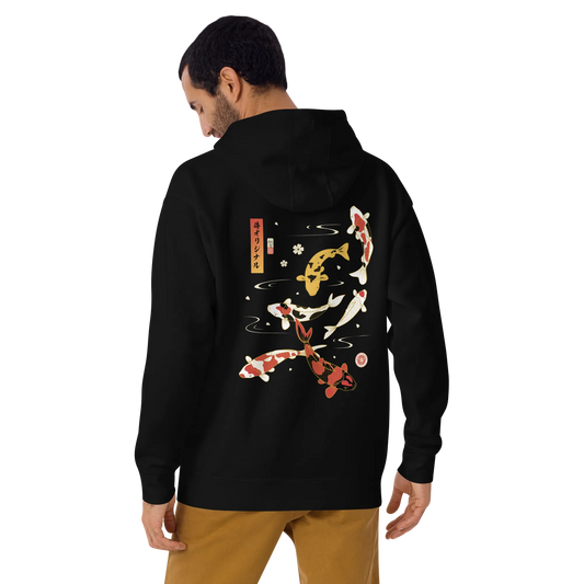 Koi Fish Japanese Ukiyo-e Unisex Hoodie